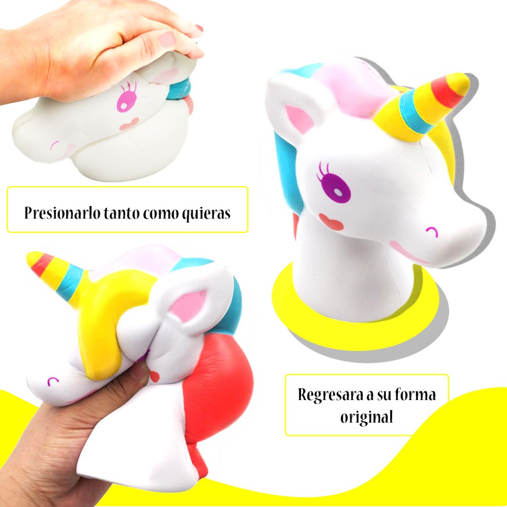 Squishy Unicornio Antiestrés Decoración Juguetería