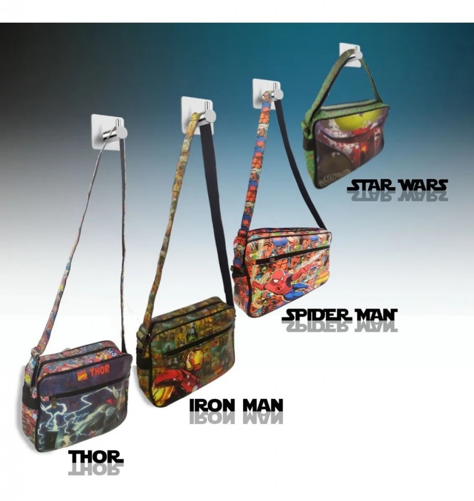 Bolso Manos Libres Super Héroes Maleta Morral Colegial Aironman