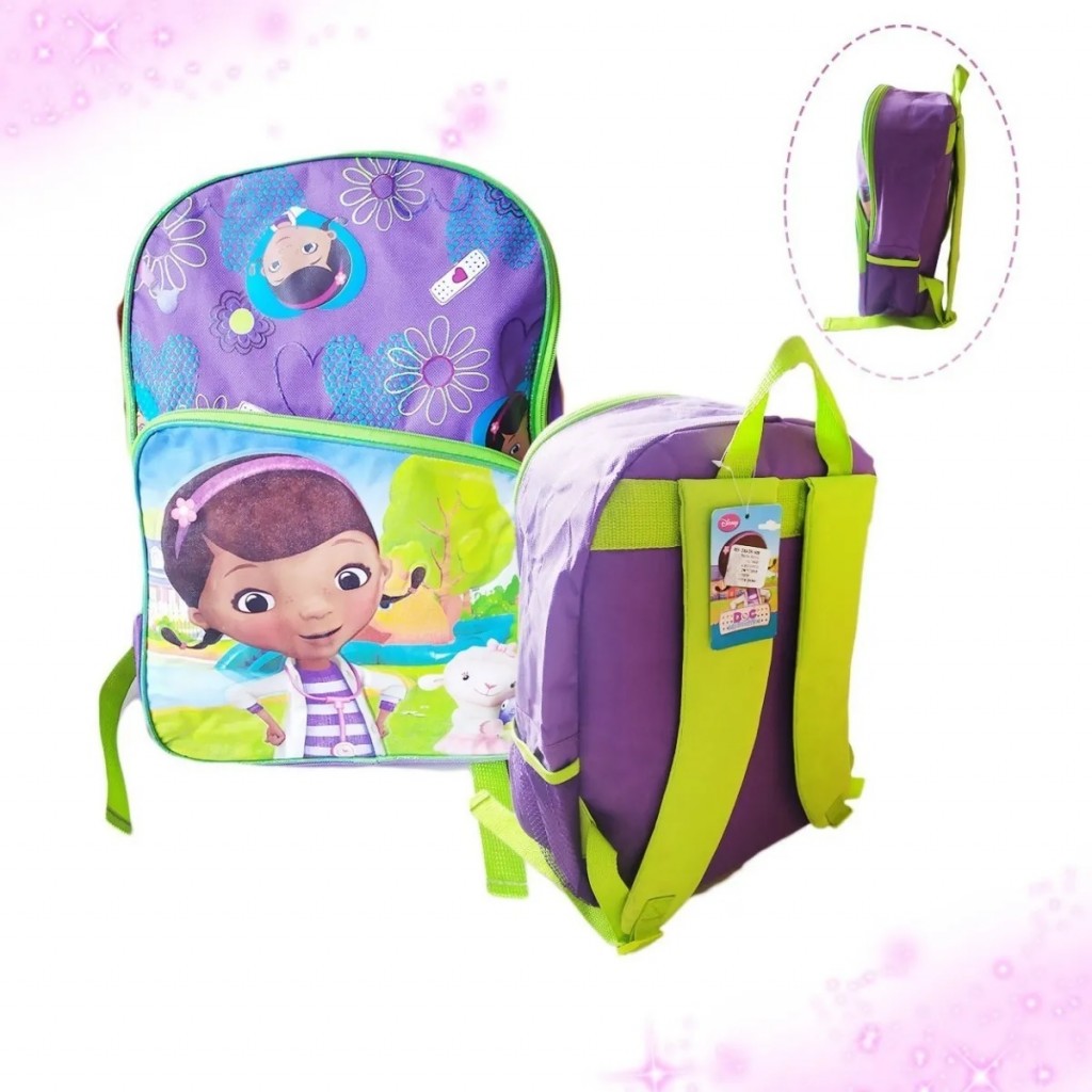 Morral Doctora Juguetes Original Disney Bolso Fino Escolar