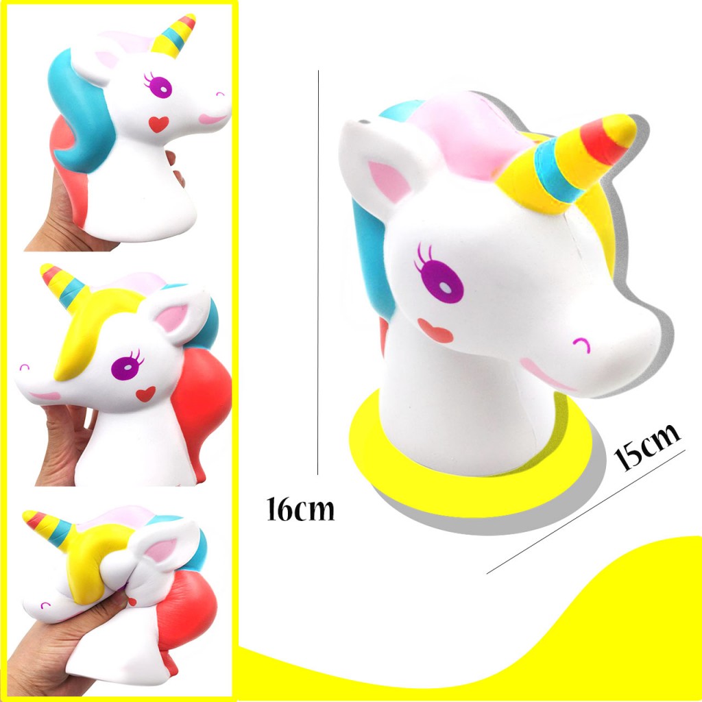 Squishy Unicornio Antiestrés Decoración Juguetería