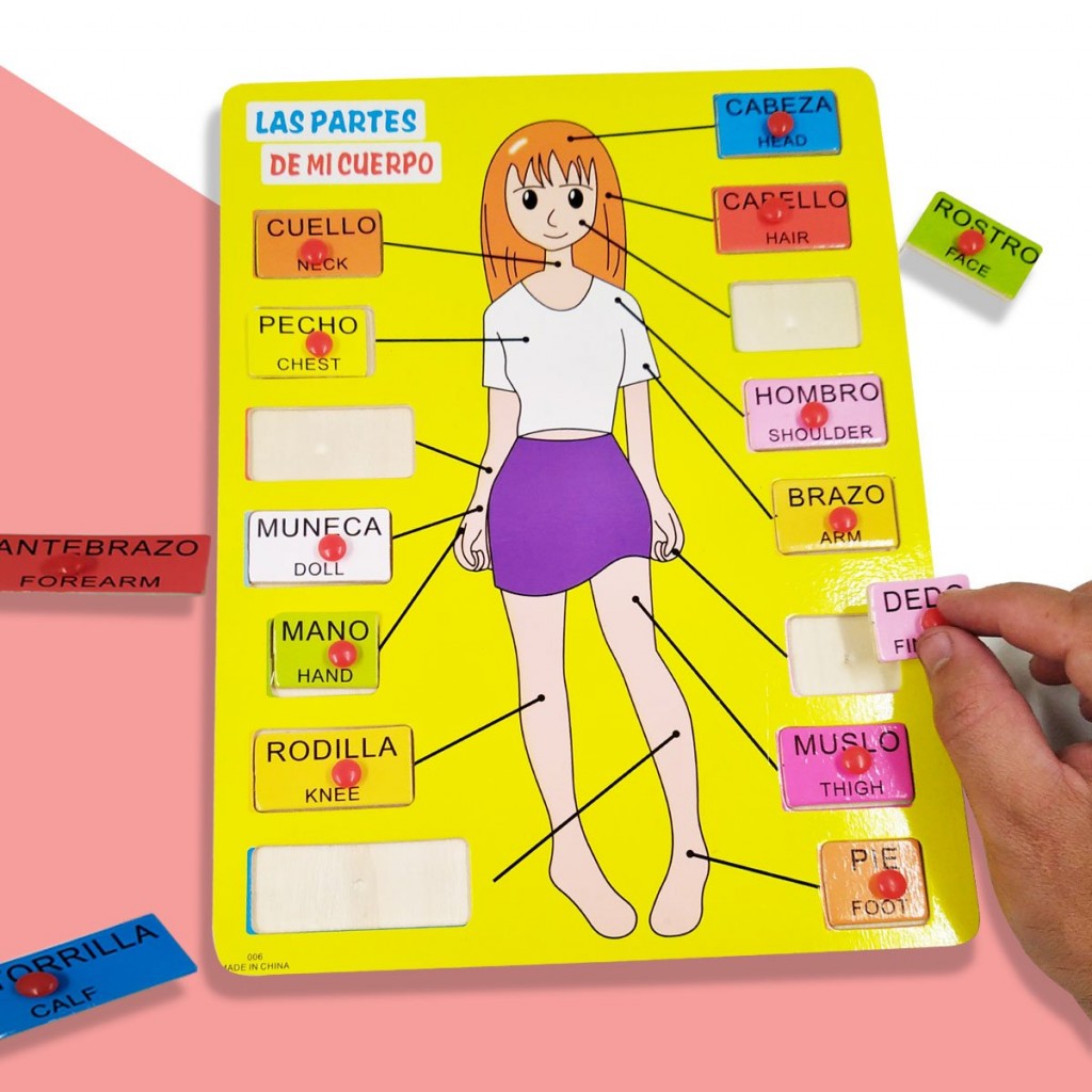 ROMPECABEZAS CURPO HUMANO HOMBRE Y MUJER JUGUETERIA DIDACTICO
