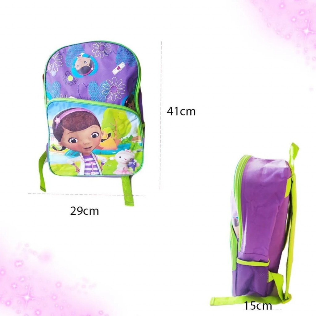 Morral Doctora Juguetes Original Disney Bolso Fino Escolar