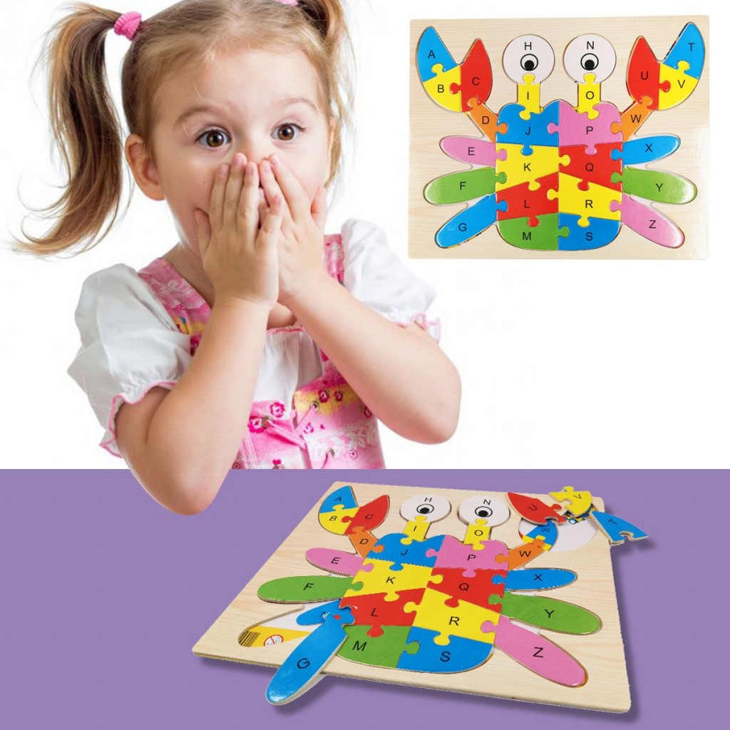 ROMPECABEZAS MADERA ANIMALES GALLO DIDÁCTICOS JUGUETERÍA NIÑOS