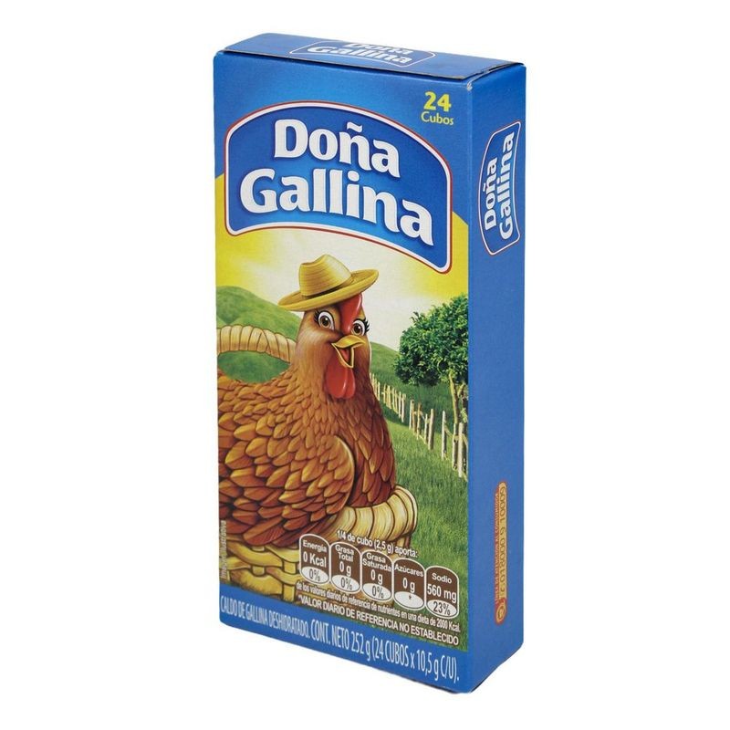 CALDO DOÑA GALLINA 24 UND x 252 GR