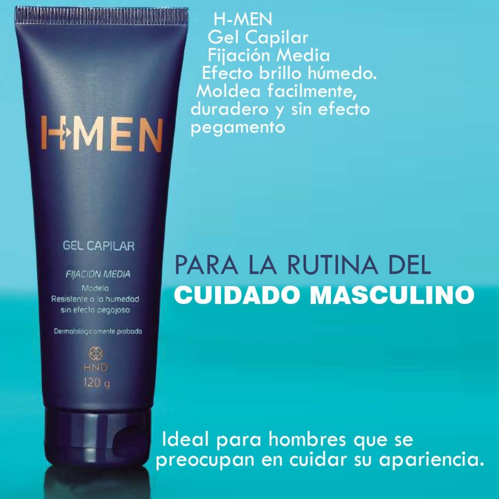 GEL CAPILAR HND CUIDADO CORPORAL MASCULINO FIJACIÓN GOMINA