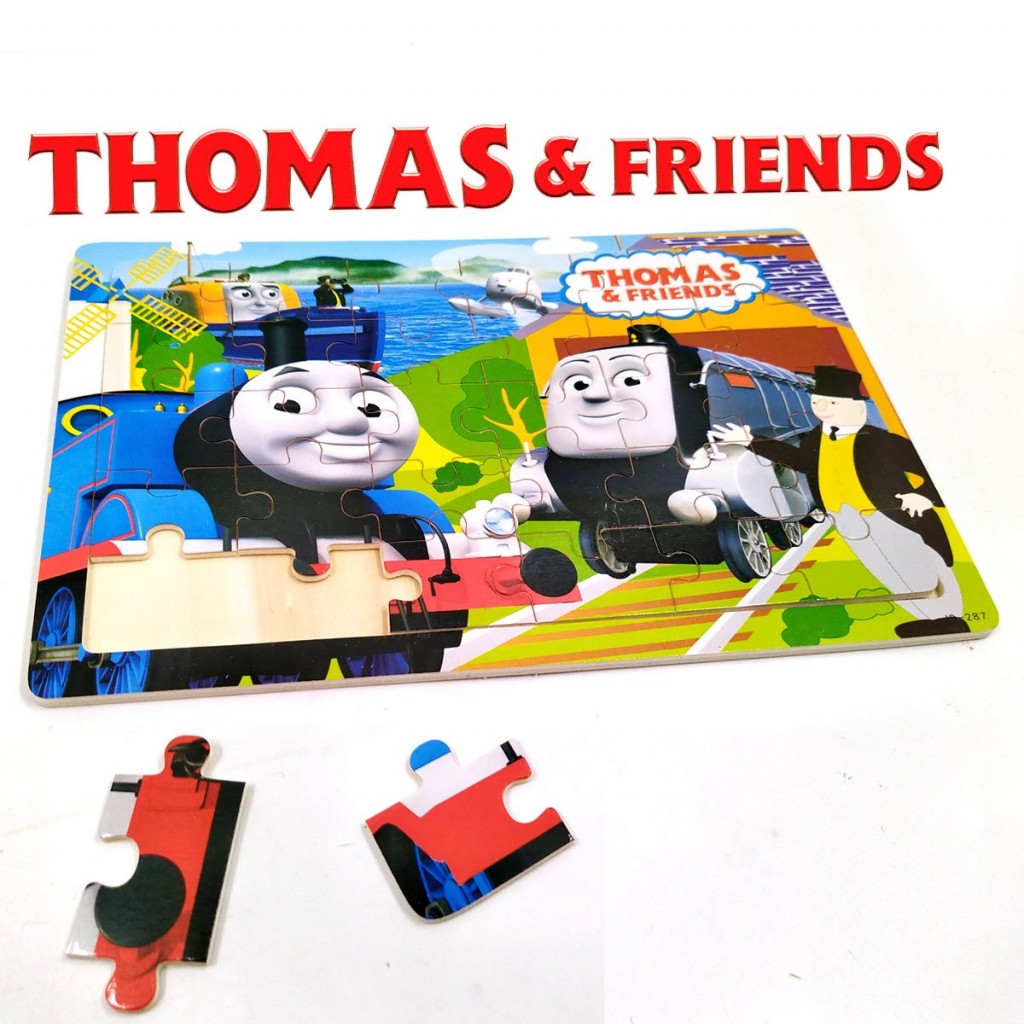 ROMPECABEZAS MADERA PERSONAJES TREN THOMAS JUGUETERÍA NIÑOS