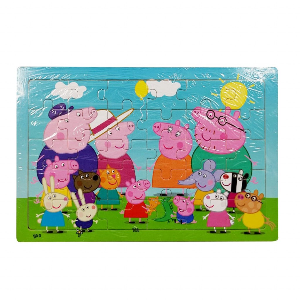 ROMPECABEZAS MADERA PERSONAJES PEPPA JUGUETERÍA NIÑOS
