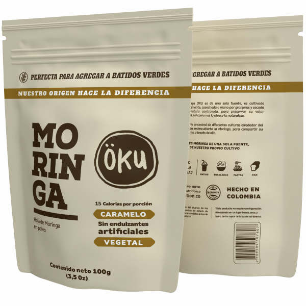 OKU Moringa En Polvo Caramelo 100 Gr