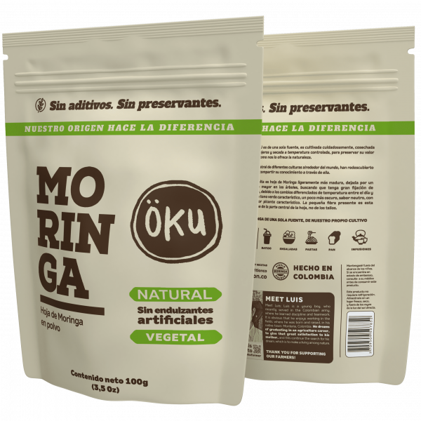 OKU Moringa En Polvo Natural 100 Gr
