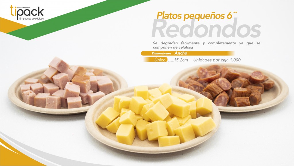 Plato Redondo 6 Paquete X 20 unidades