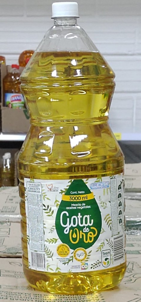 Aceite Gota de Oro x 3000 ml x 222 unidades