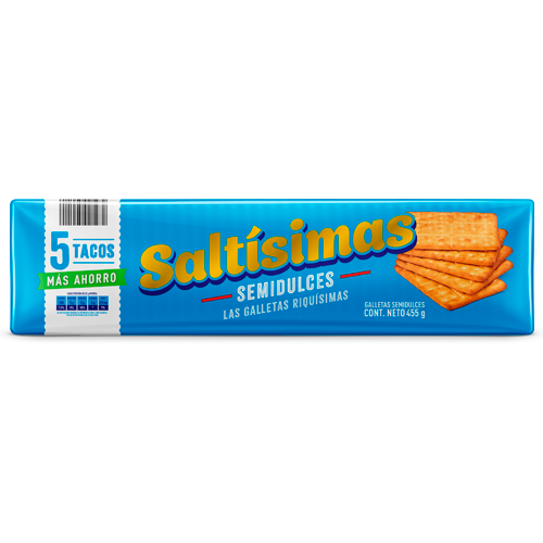 GALLETA SEMIDULCE 5 TACOS 455 GRS