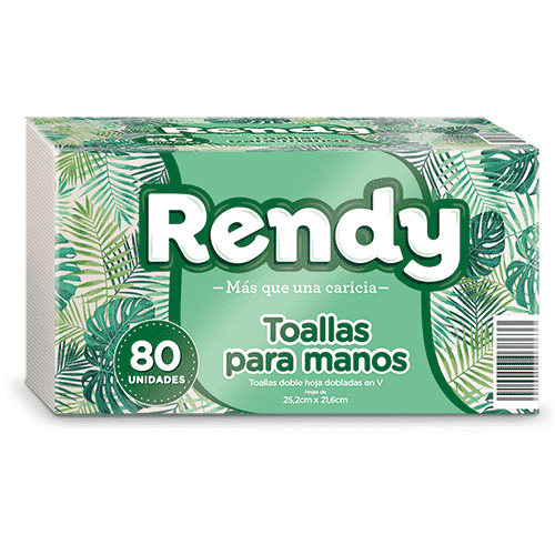 TOALLAS DESECHABLES PARA MANOS RENDY 80 UND