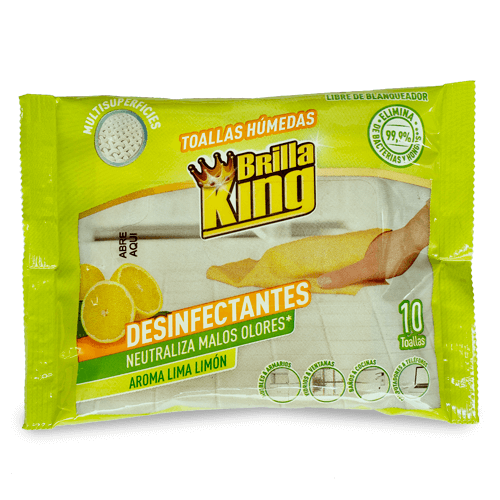 TOALLAS DESINFECTANTES BRILLA KING 10 UND