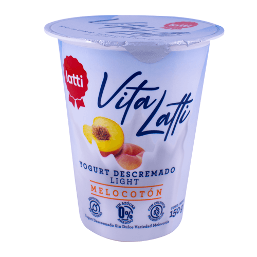 YOGURT MELOCOTON LIGHT VITA LATTI 150GR