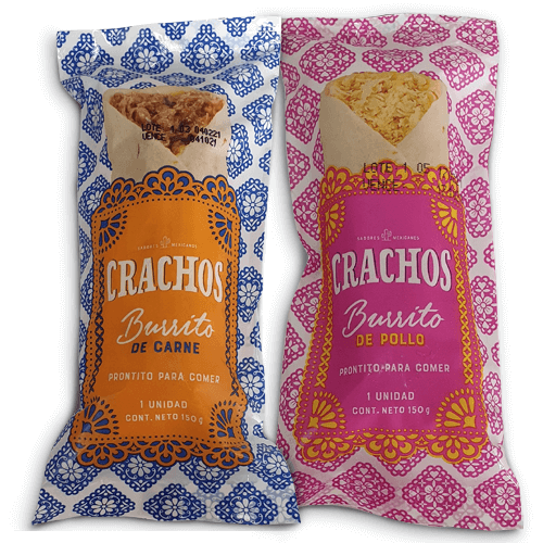 BURRITO DE CARNE/POLLO CRACHOS 150 GRS