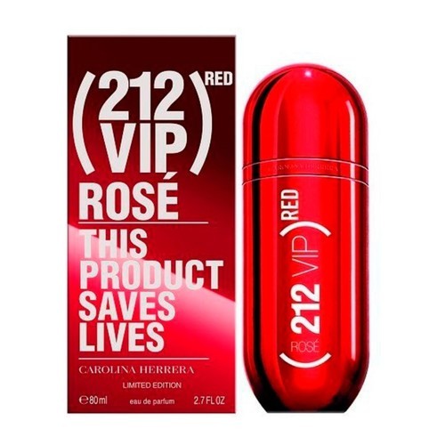 Loción Perfume 212 Vip Rose Red Carolina Herrera 80ml EDP Mujer Original Garantizada