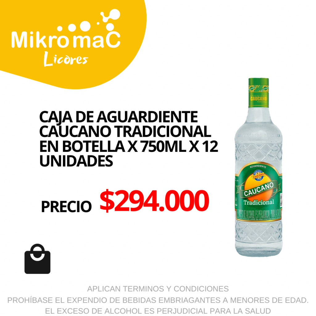 AGUARDIENTE CAUCANO TRADICIONAL BOTELLA