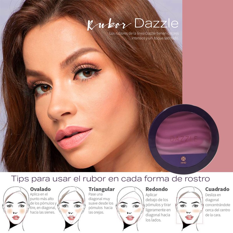 RUBOR DAZZLE COMPACTO FACIAL CASSIS HND FEMENINO ROSTRO
