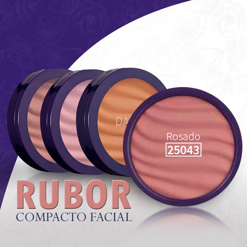 RUBOR DAZZLE COMPACTO FACIAL ROSADO HND FEMENINO ROSTRO