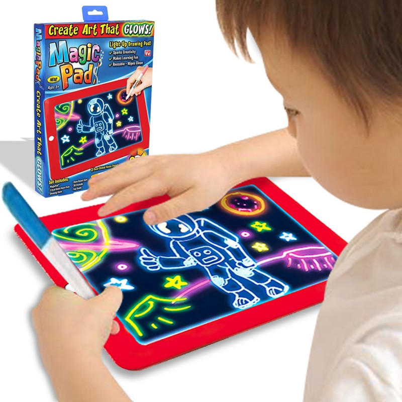 TABLETA MÁGICA DIBUJO JUGUETE DIDÁCTICO PAD ROJO