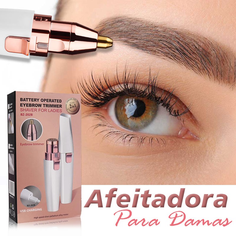 DEPILADOR ELÉCTRICO CEJAS BIGOTE 2 EN 1 MUJERES