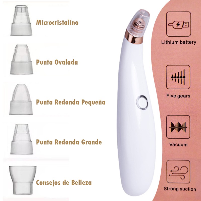 REMOVEDOR ESPINILLAS PUNTOS NEGROS CUIDADO PIEL ROSTRO