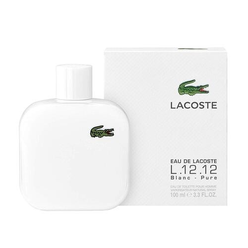 Loción Perfume Lacoste Eau de Lacoste L.12.12 Blanc Pure 100ml EDT Hombre Original Garantizada
