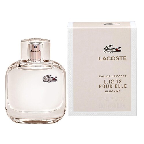 Loción Perfume Lacoste L.12.12 Pour Elle Elegant 90ml EDT Mujer Original Garantizada