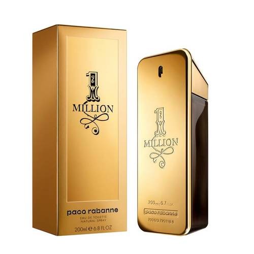 Loción Perfume 1 Million One Million Paco Rabanne 200ml EDT Hombre Original Garantizada