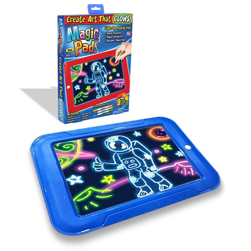 TABLETA MÁGICA DIBUJO JUGUETE DIDÁCTICO PAD AZUL