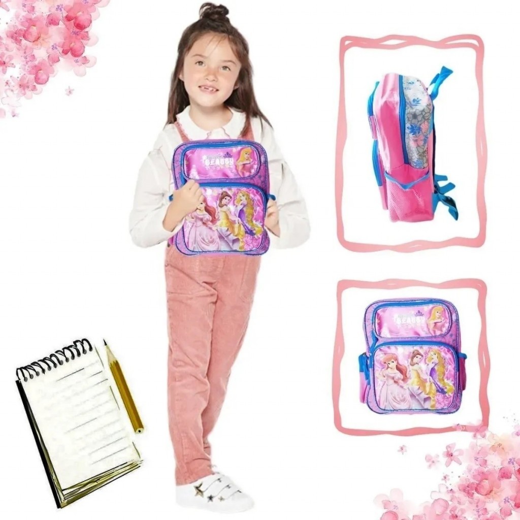 BOLSO MORRAL PRINCESAS DISNEY ORIGINAL MALETA ESCOLAR