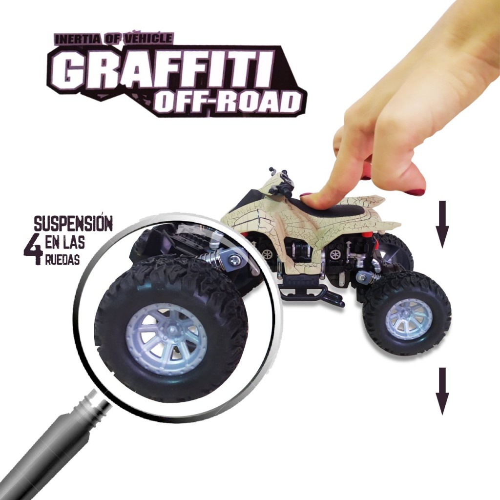 MOTO CUATRIMOTO MONSTER JUGUETES DIDÁCTICOS JUGUETERÍA