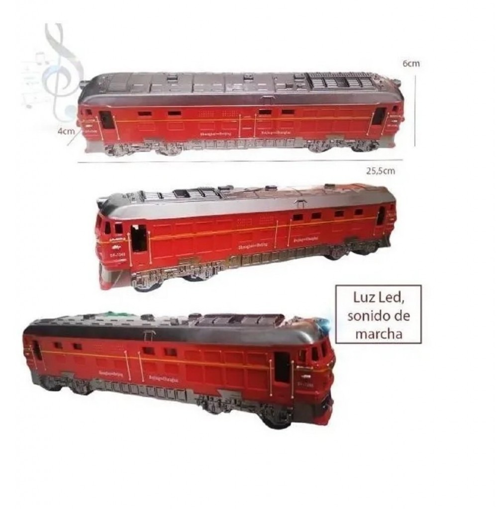 TREN SONIDO LUZ LED JUGUETES JUGUETERÍA JUEGOS DIDÁCTICO DJ0171