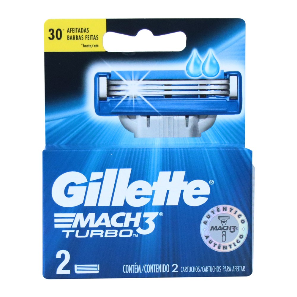 REPUESTO MACH3 TURBO GILLETE X 2 UND
