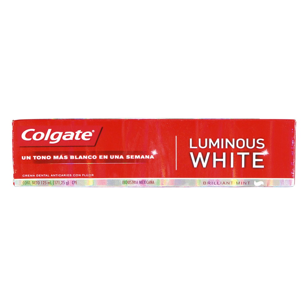 CREMA DENTA COLGATE LUMINOUS WHITE*125ML