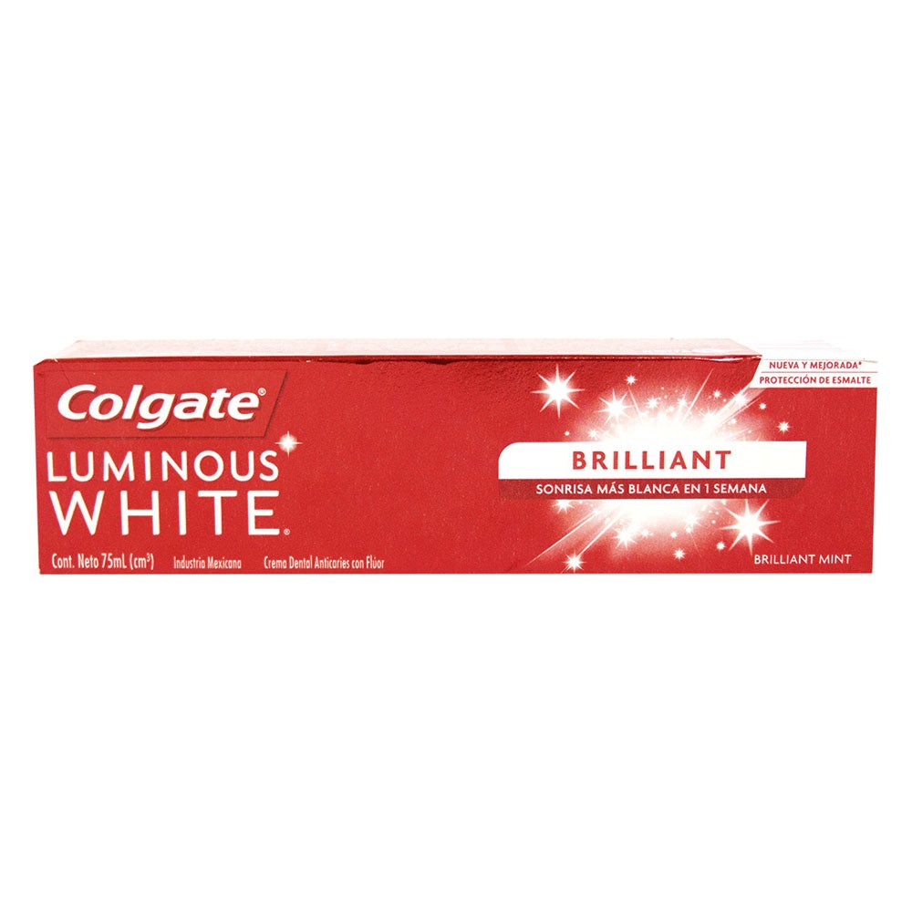 CREMA COLGATE LUMINOUS WHITE  x 75ML