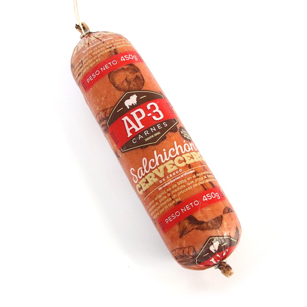 SALCHICHON CERVECERO AP3 x  500GR