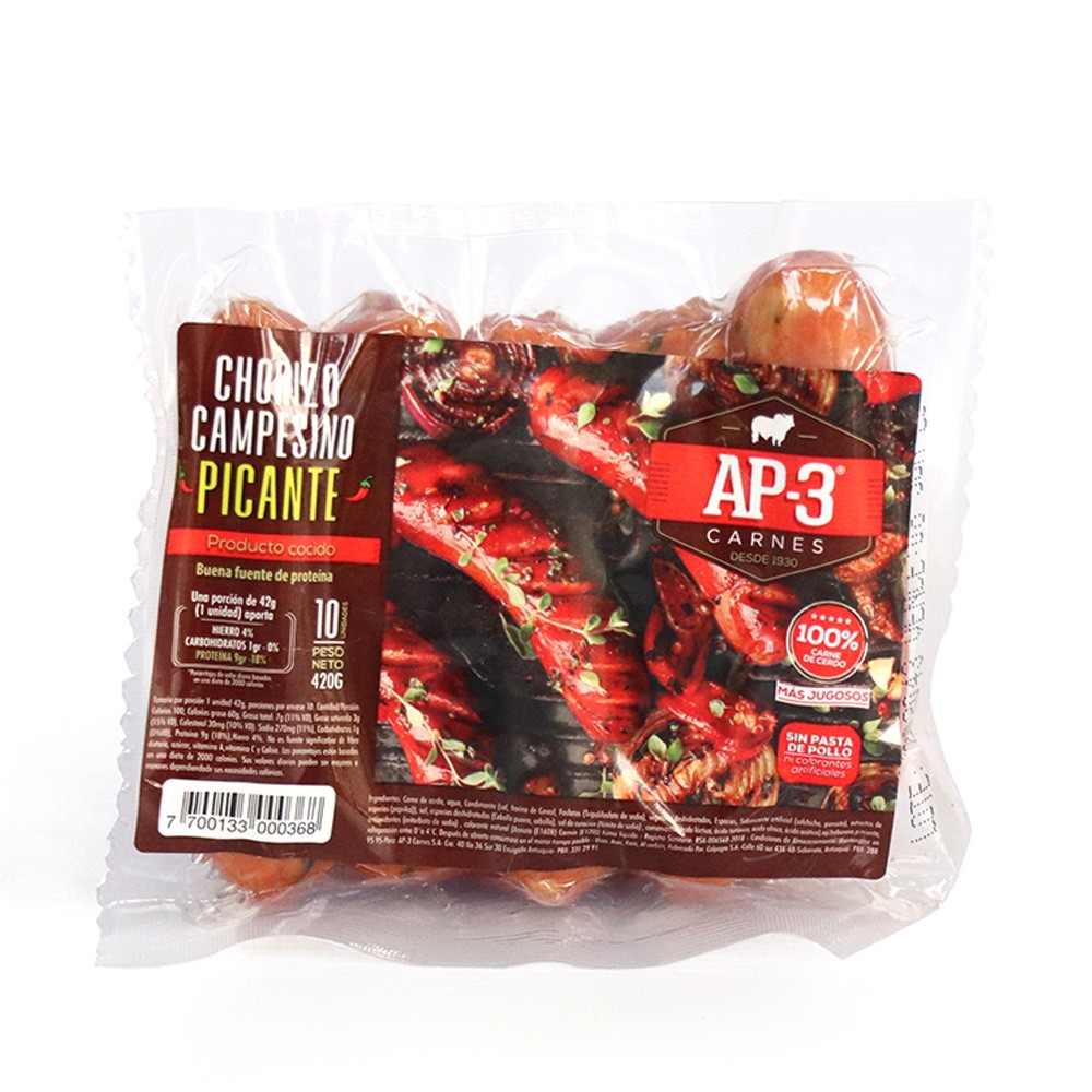 CHORIZO CAMPESINO PICANTE AP3