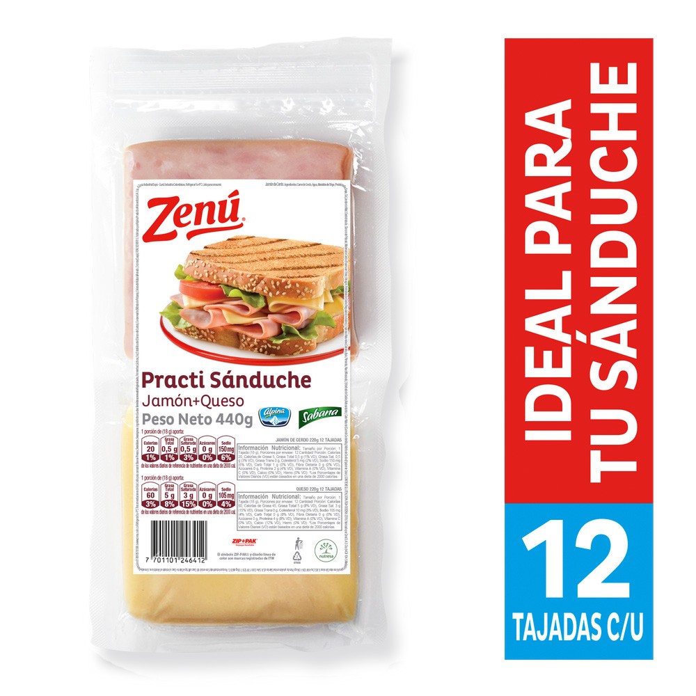 PRACTISANDUCHE ZENU   x 440GR