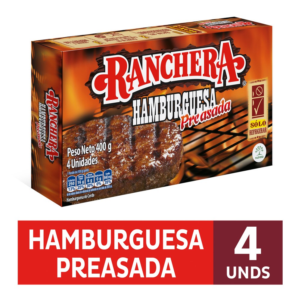 HAMBURGUESA RANCHERA  x 400GR