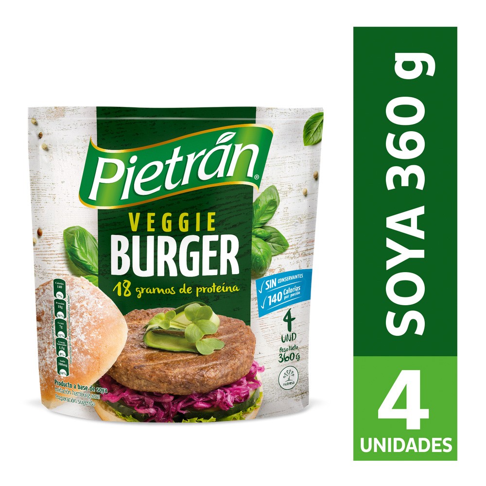 VEGGIE BURGER PIETRAN x 360GR