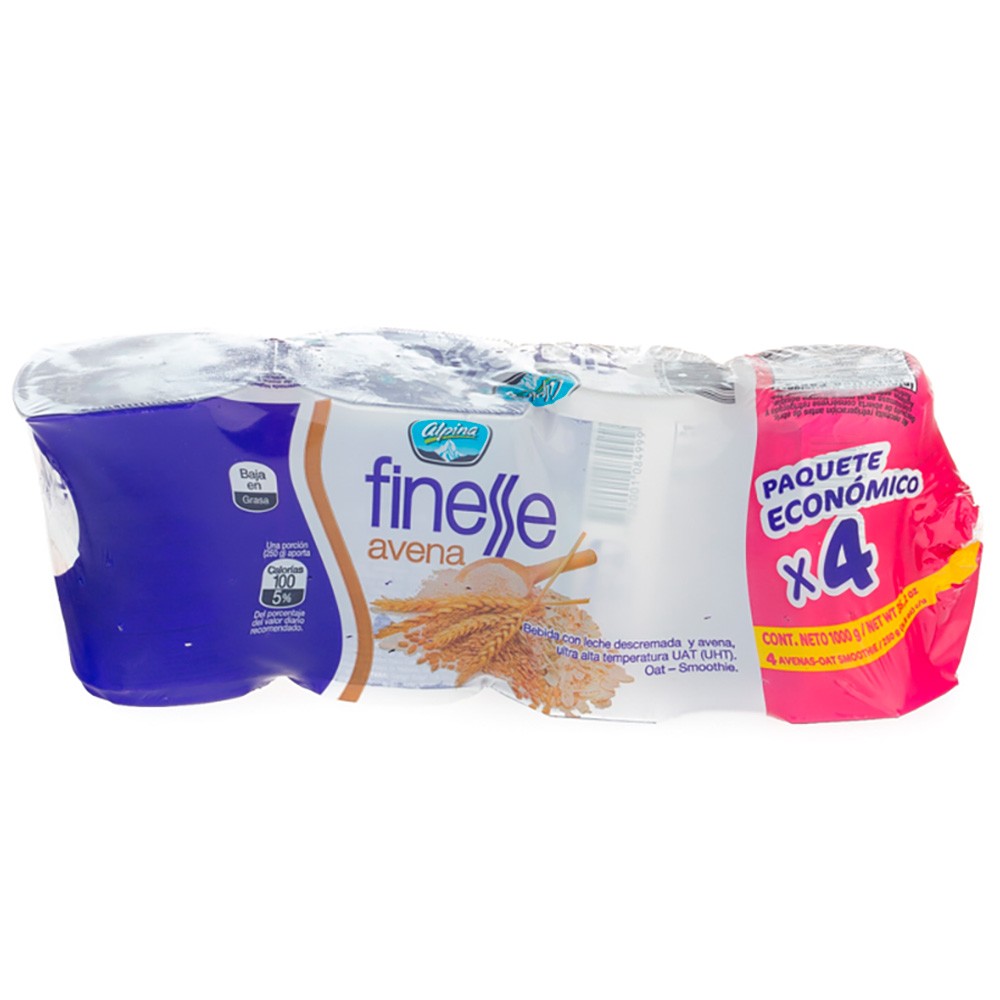 AVENA VASO FINESS X 4UN x 250GR