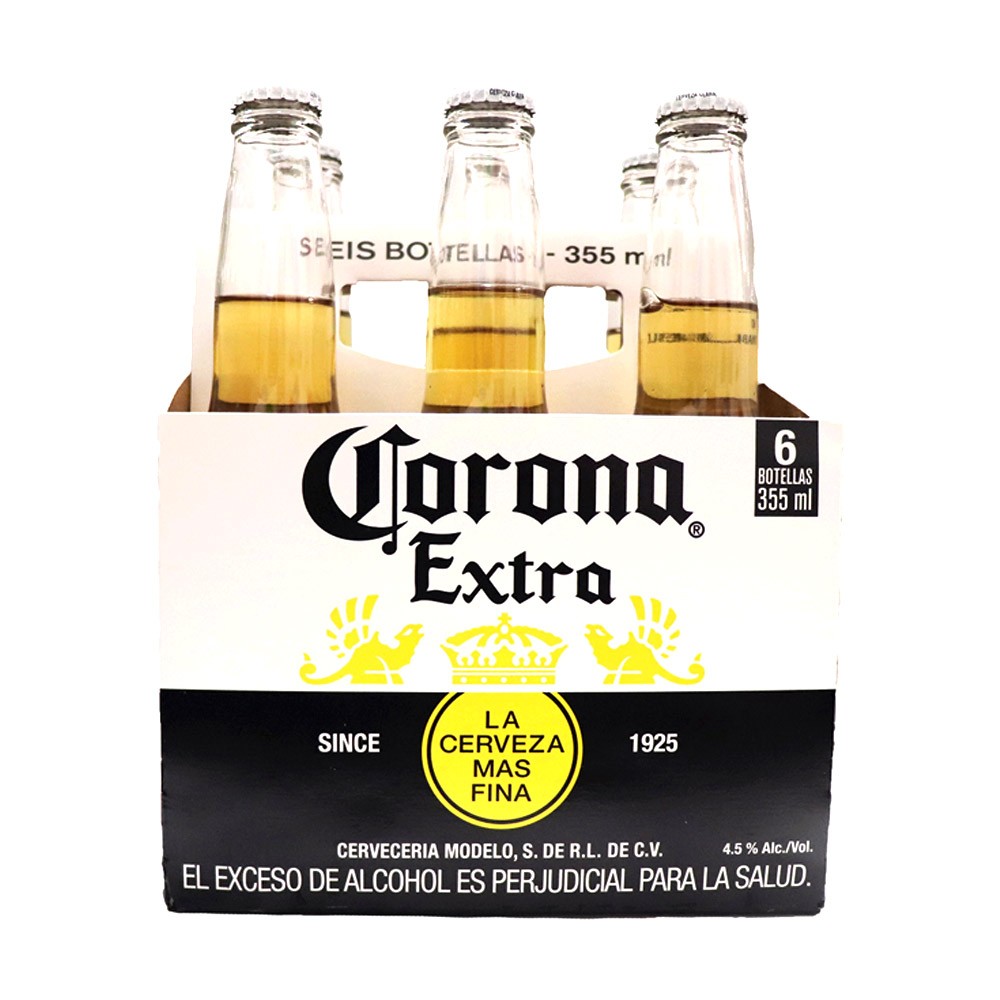 CERVEZA EXTRA SIXPACK NAL CORONA *355ML