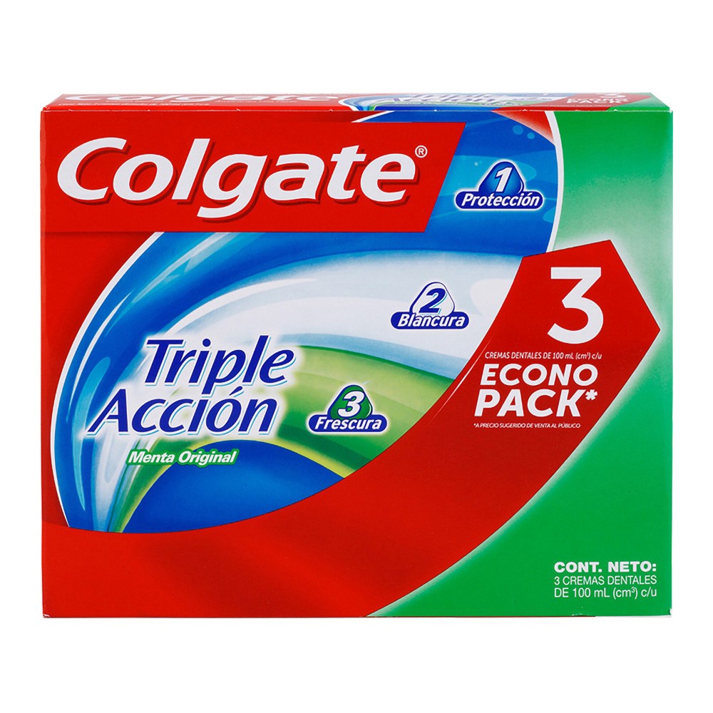 CREMA DENTAL COLGATE TRI ACCION 3U*100ML