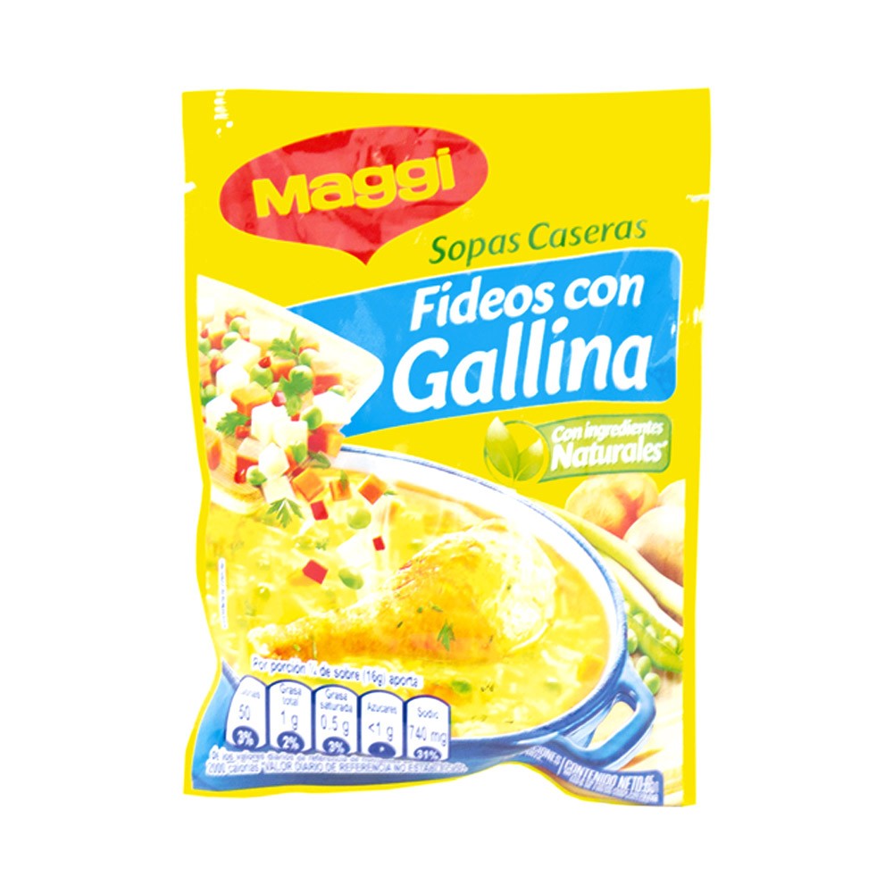 SOPA GALLINA FIDEOS  x 65GR
