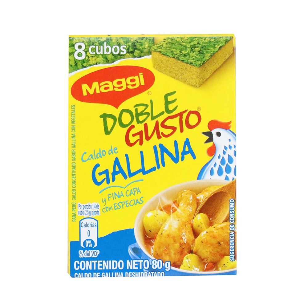 MAGGI DOBLE GUSTO GALLINA  x 80GR
