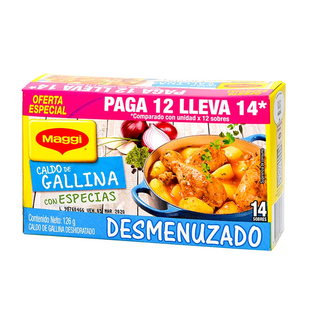 CALDO ESPECIAS DESMENUZADO GAL 108GR+18G