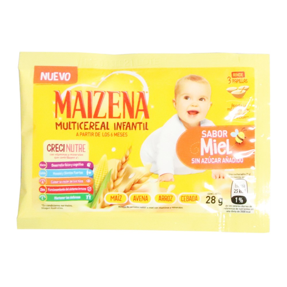 MAIZENA COLAD MULTICER BEBE MIEL*28GR
