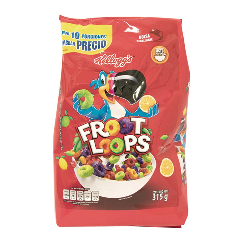 CEREAL FROOT LOOPS KELLOGG  x 315 GR